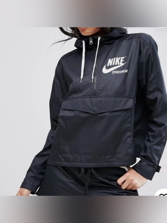 Nike Jackets & Blazers - Nike Women's Archive Sportswear Black Jacket Spell Out Retro size S